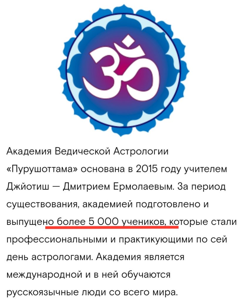 Академии Ведической астрологии Ермолаев